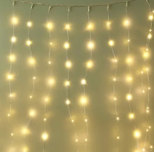 10x2m copper wire drop down led lights (curtain style) - usb connection