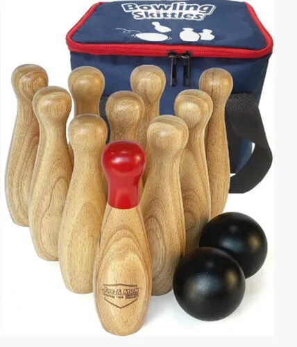 Wooden Skittle Game