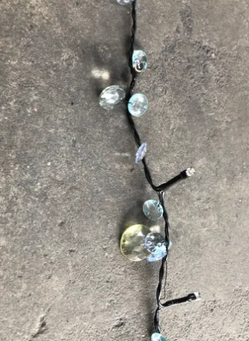 Jewel Covered Christmas Lights (6ft)