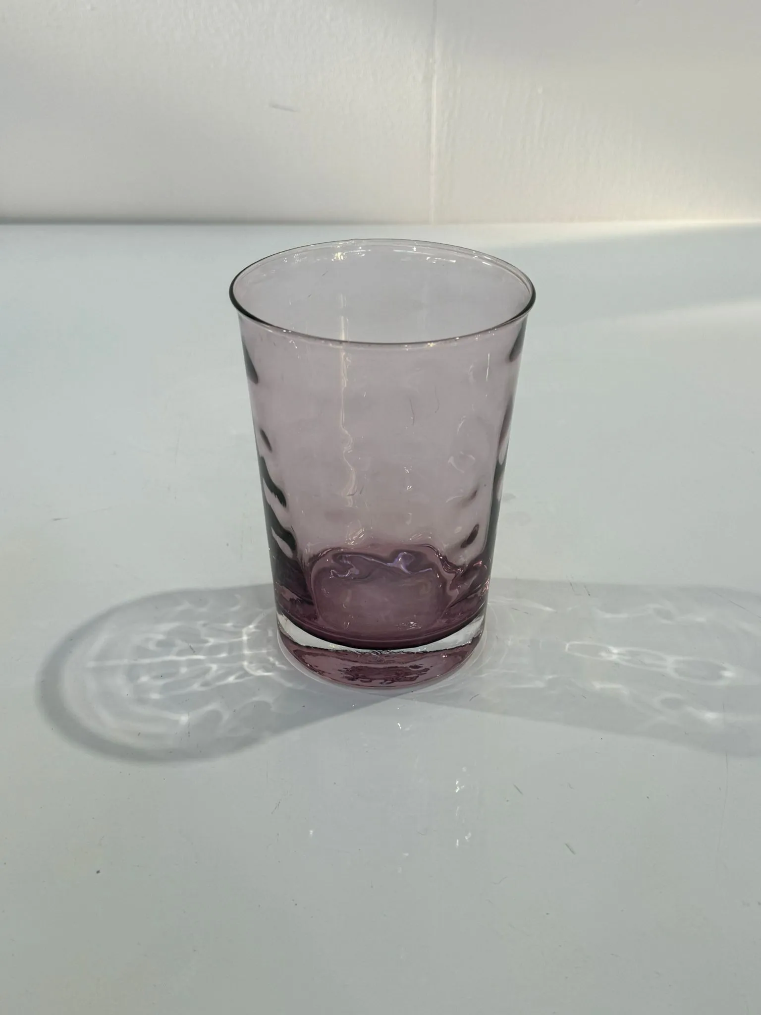 Purple tinged Dimpled effect Large tumbler (15cm)