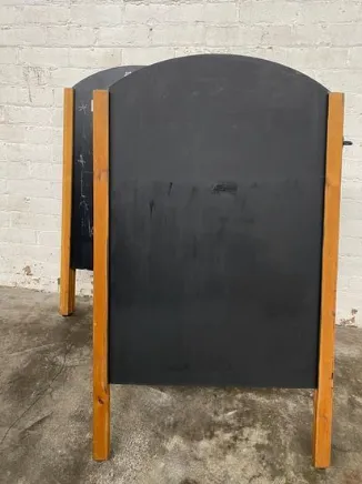 Light Wood Arched A Board