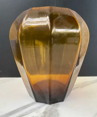Large Brown Glass Vase