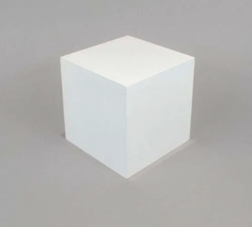 White Wooden Square Plinth