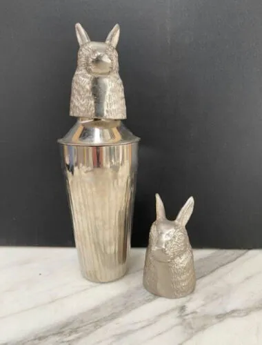 Silver Rabbit Cocktail Shaker