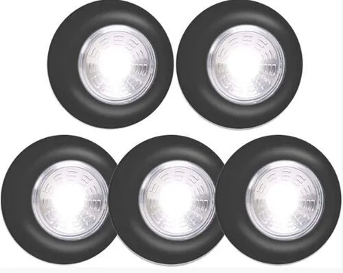 LED wireless battery powered spotlights (black)
