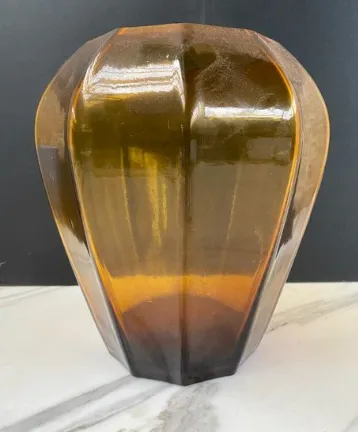 Large Brown Glass Vase