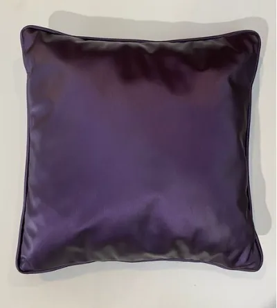 Purple Satin Cushions