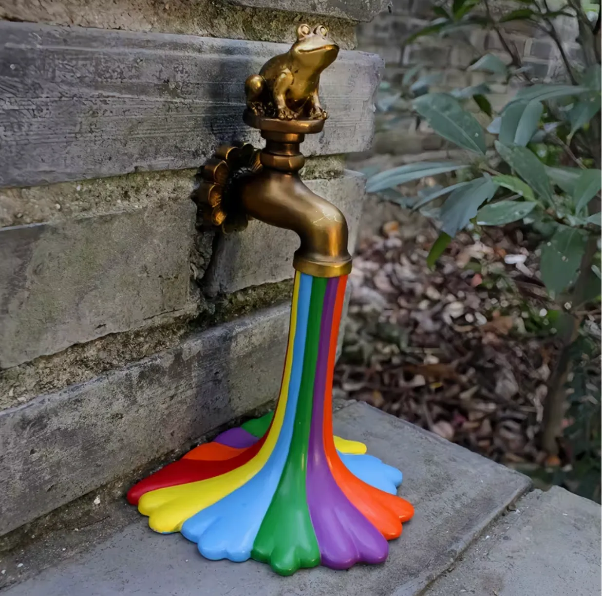 Rainbow Frog Faucet