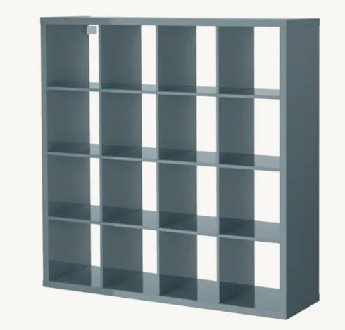 High Gloss Turquoise Kallax Unit 4x4