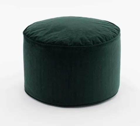 Emerald Green Velvet Pouffe