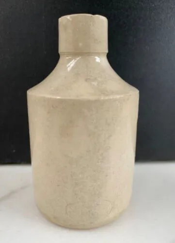 Cream Pottery Bottle