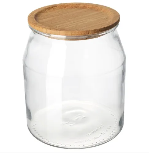 IKEA Glass Jar with Bamboo Lid 3.3l
