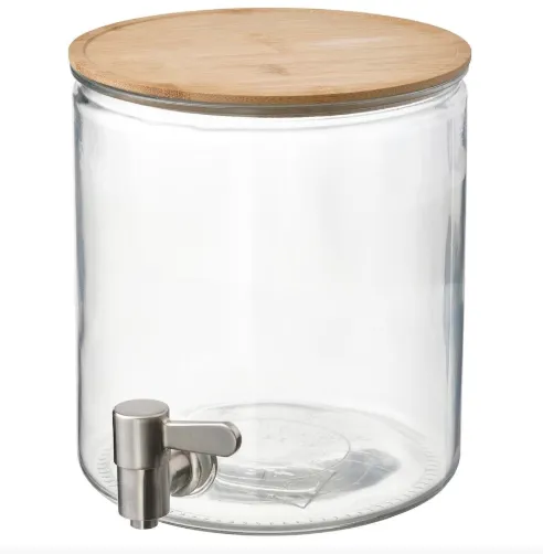 IKEA Wood Topped Jar with Tap