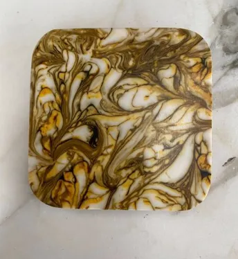 Yellow Marbled Coaster