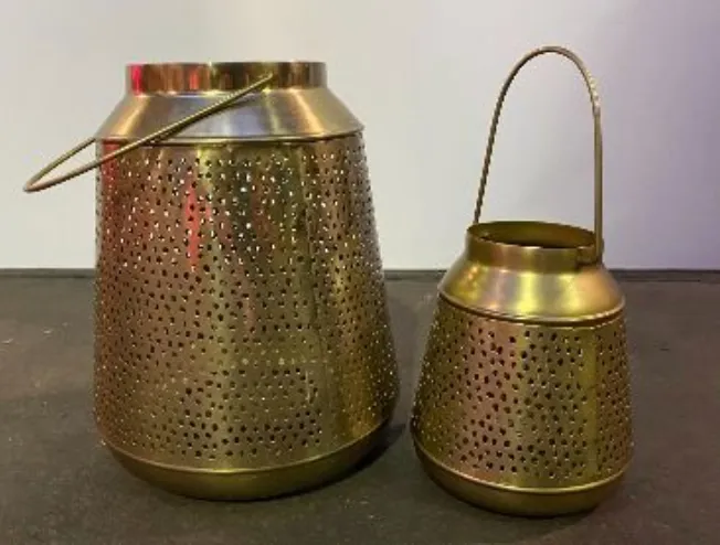 Gold Bohemian Candle Holder