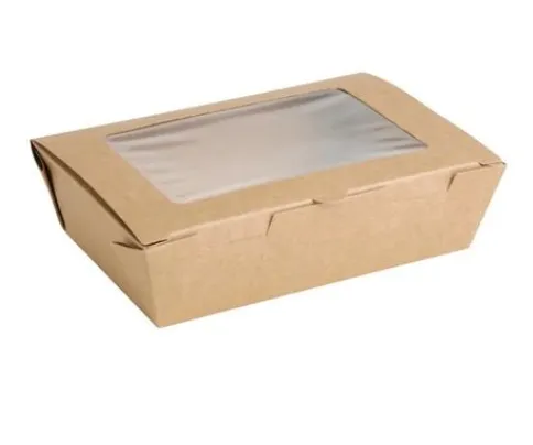 Takeaway Containers with Lids (Clear Plastic Window)