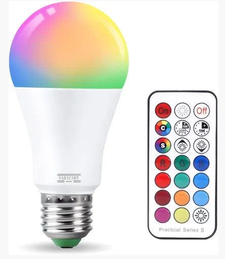 RGB & Warm White lightbulb with remote