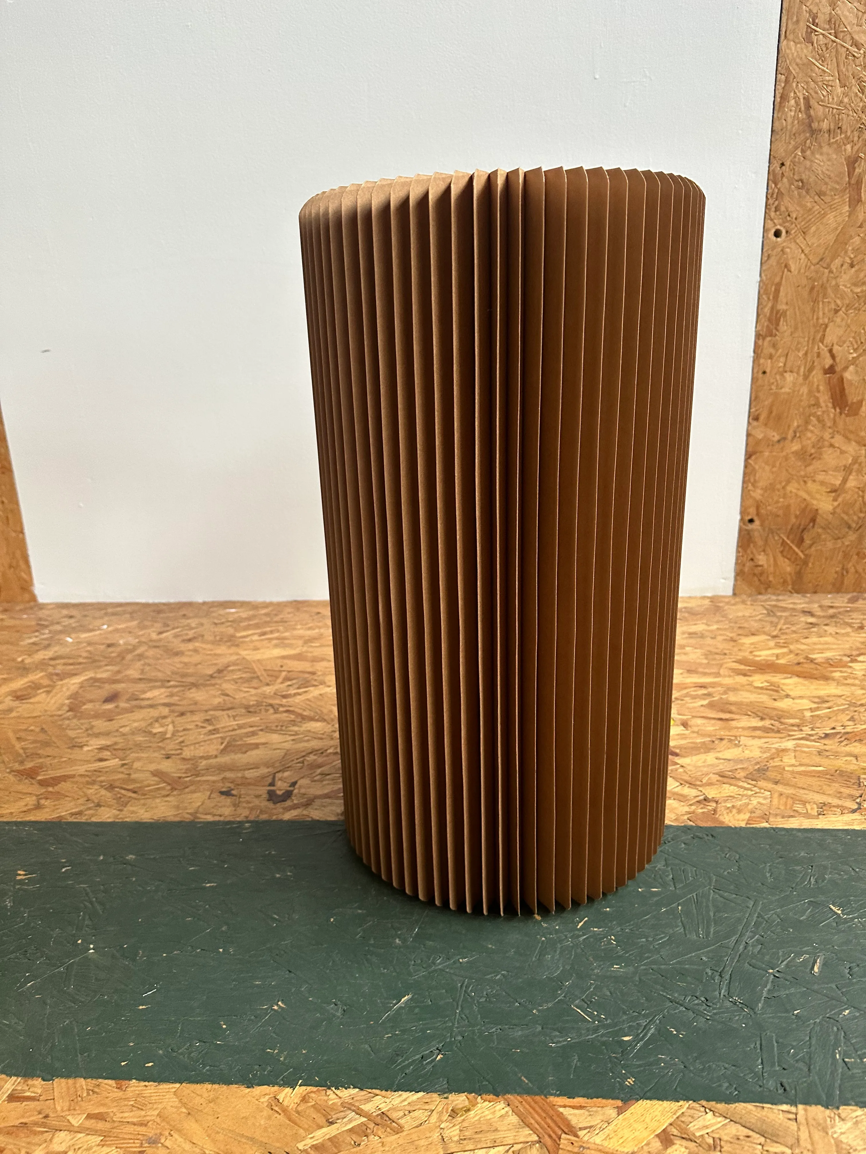 Small Brown Concertina ~Plinth (Paper - 55cm