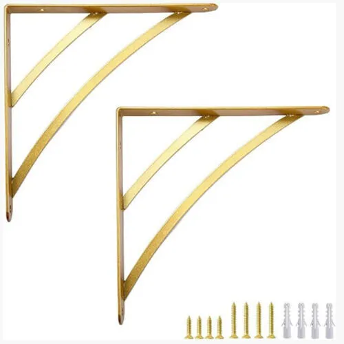 Gold Shelf Brackets