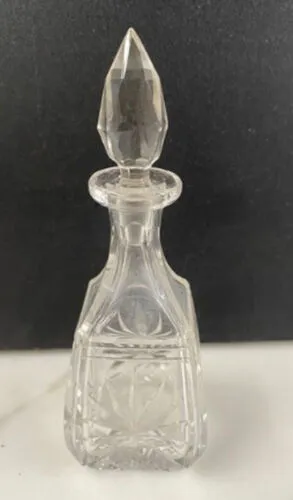 Vintage Crystal Bottle with Stopper