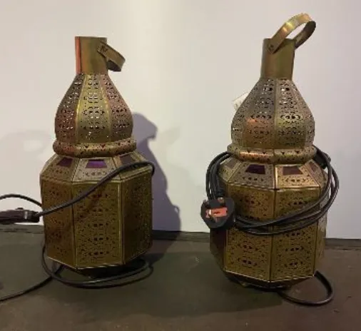 Gold Plug-in Lanterns