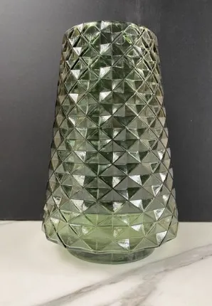 Green Glass Vase