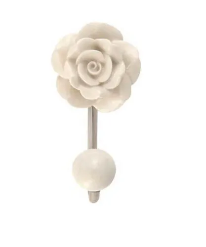Cream/Pink Rose Hook