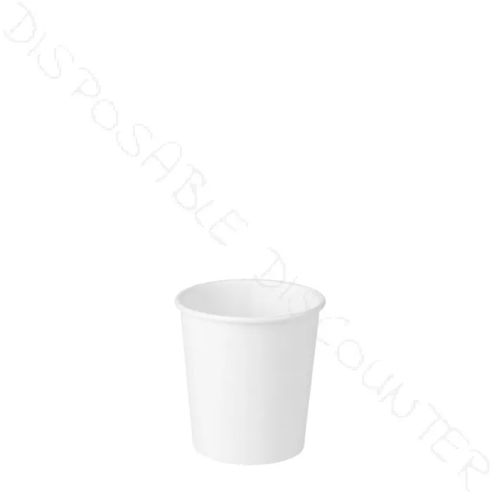 120ml White Paper Cups