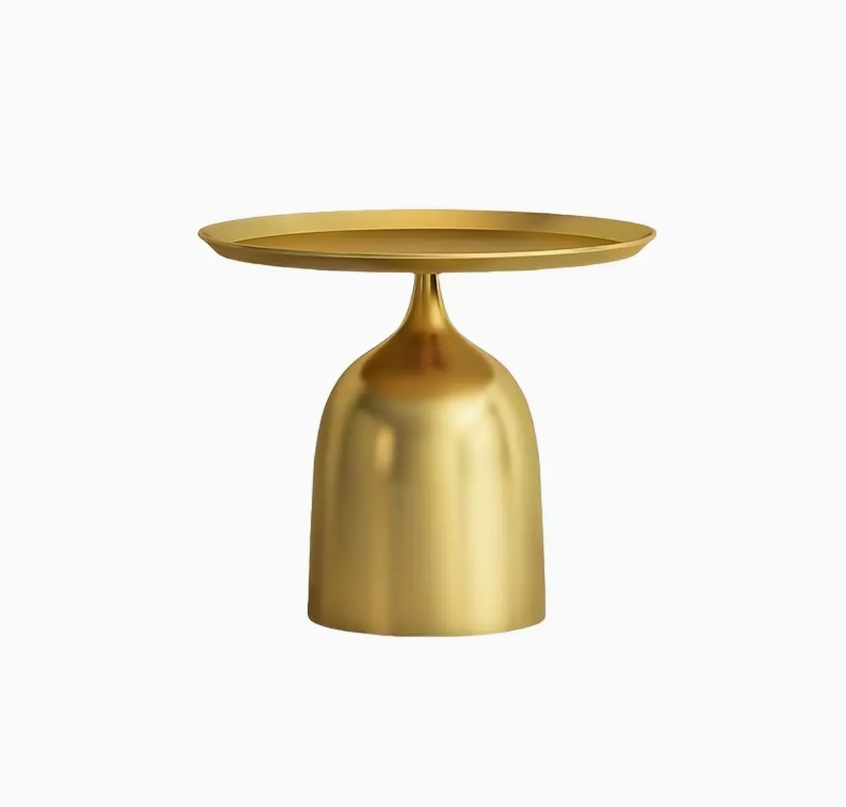 Golden Metal Round Side Table