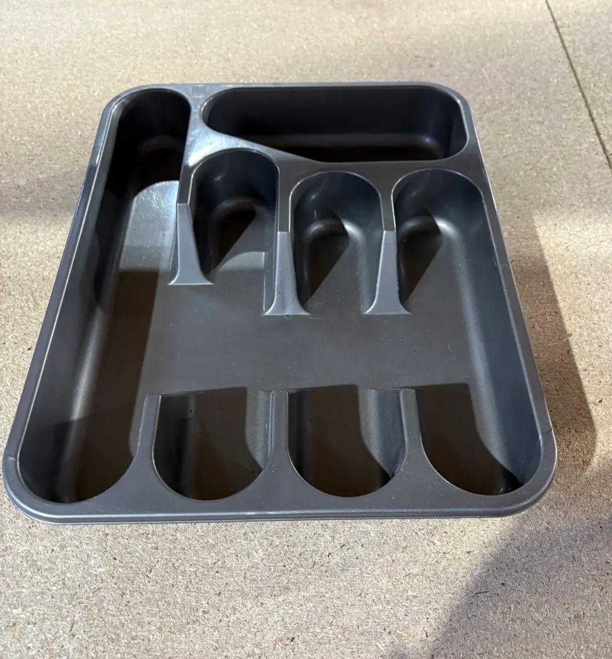 Grey Cutlery Tray