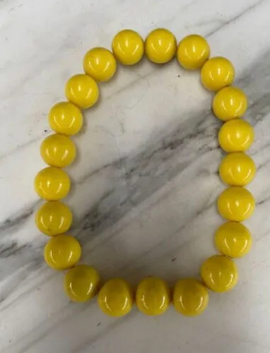 Yellow Beaded Necklace