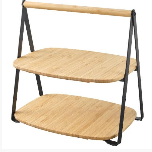IKEA Bamboo Tiered Serving Tray