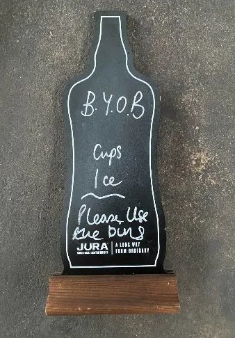 Jura Bottle Shaped Chalkboards