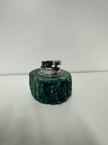 Green Vintage Alabaster Table Lighter