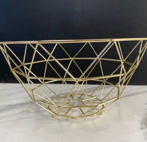 Gold Large Fruit Basket