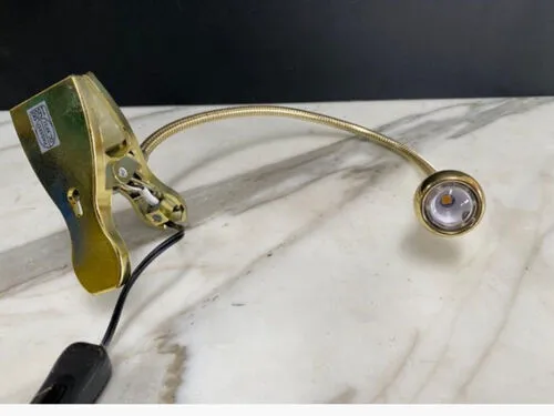 Gold Clamp Reading Light