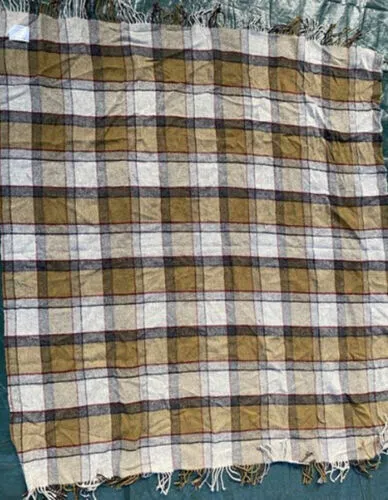 Green Wool Tartan Blankets