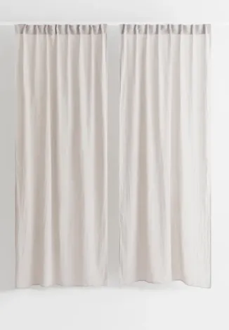 Thin Grey/Beige Curtains