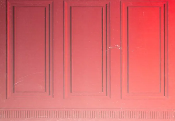 Red Wall with Moulding Background