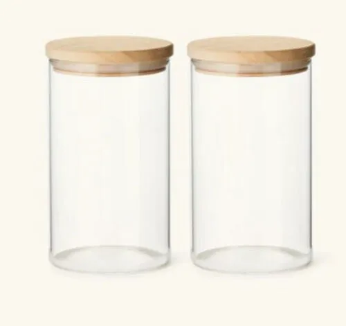 Jar with Wood Top (6.5 inch)