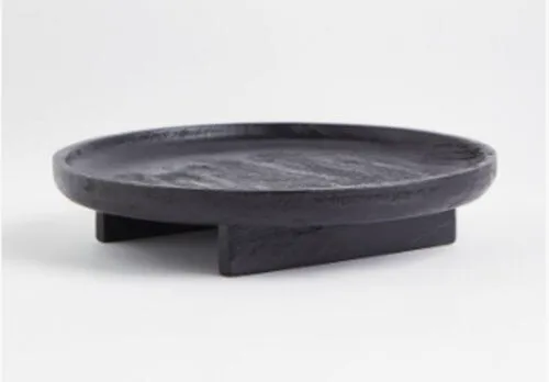 Black Wooden Trays