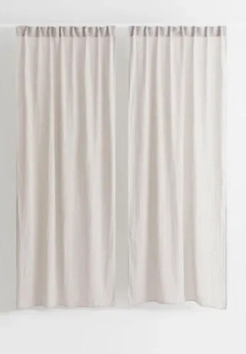 Thin Grey/Beige Curtains