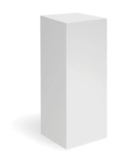 White Wooden Plinths 40 x 40 x 100
