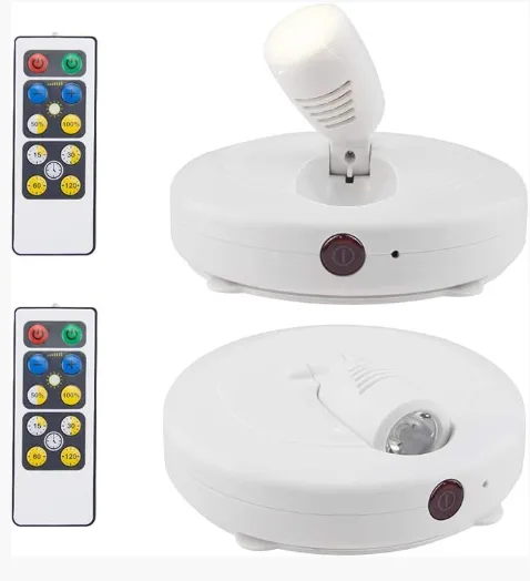 LED wireless battery powered spotlights (white)