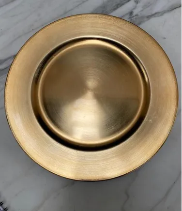 Gold Plastic Plate