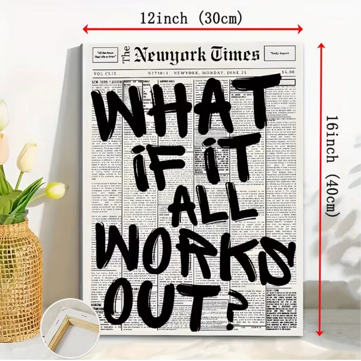 Newspaper Print Wall Art