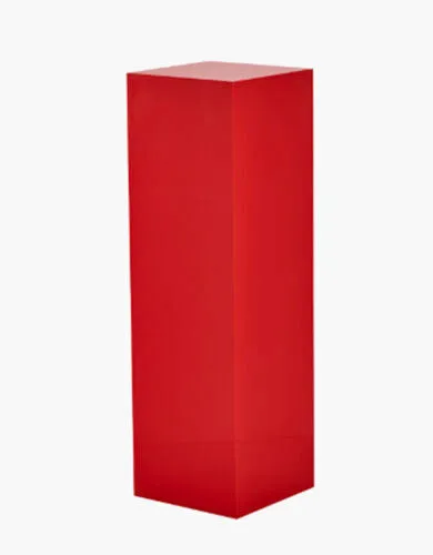 Red Wooden Plinth