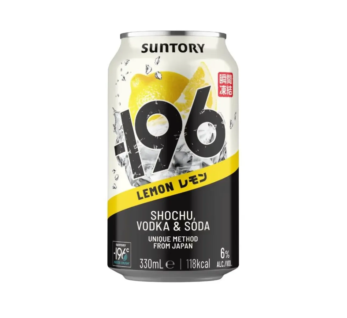 -196 Shochu, Vodka & Soda (Lemon) 330ml