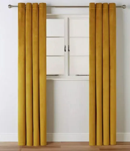Mustard Velvet Curtains