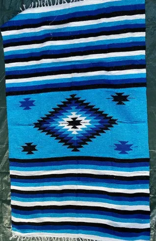 Blue Striped Blanket